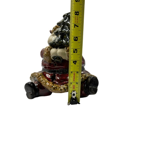 Santa and Christmas tree tea light candle holder - Picture 7 of 9